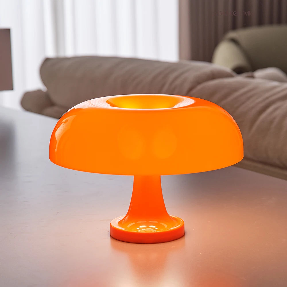 Japandi Mushroom Bedside Lamp | Modern Bauhaus Design