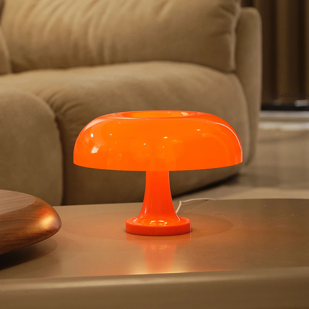 Japandi Mushroom Bedside Lamp | Modern Bauhaus Design