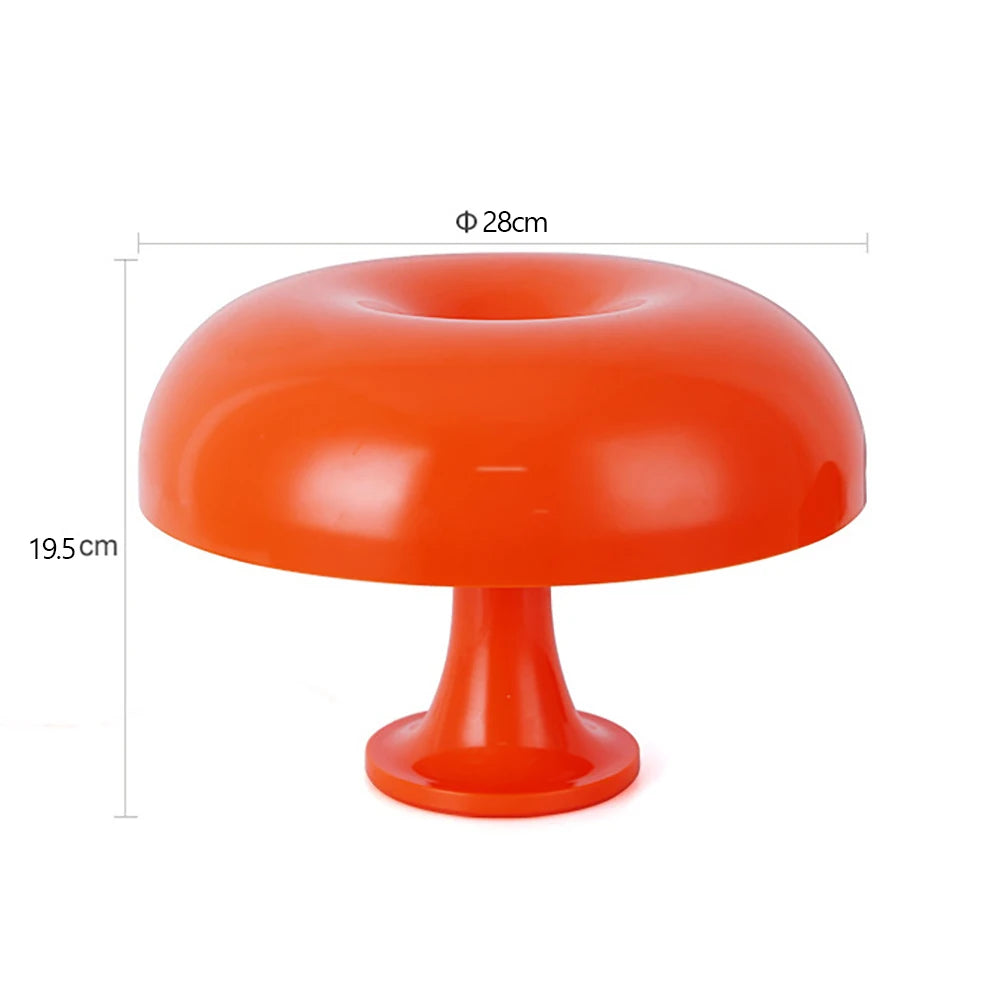 Japandi Mushroom Bedside Lamp | Modern Bauhaus Design