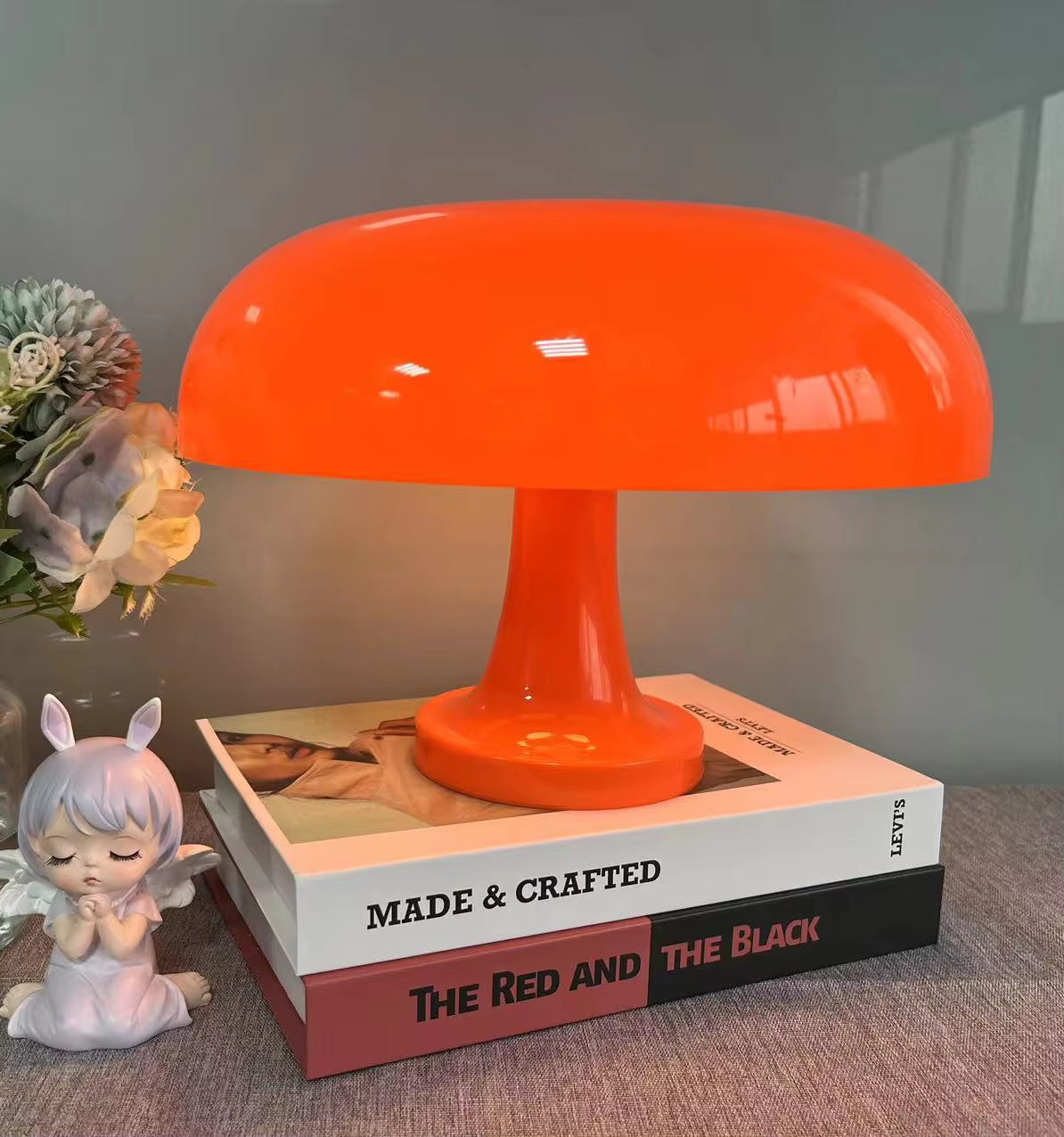 Japandi Mushroom Bedside Lamp | Modern Bauhaus Design