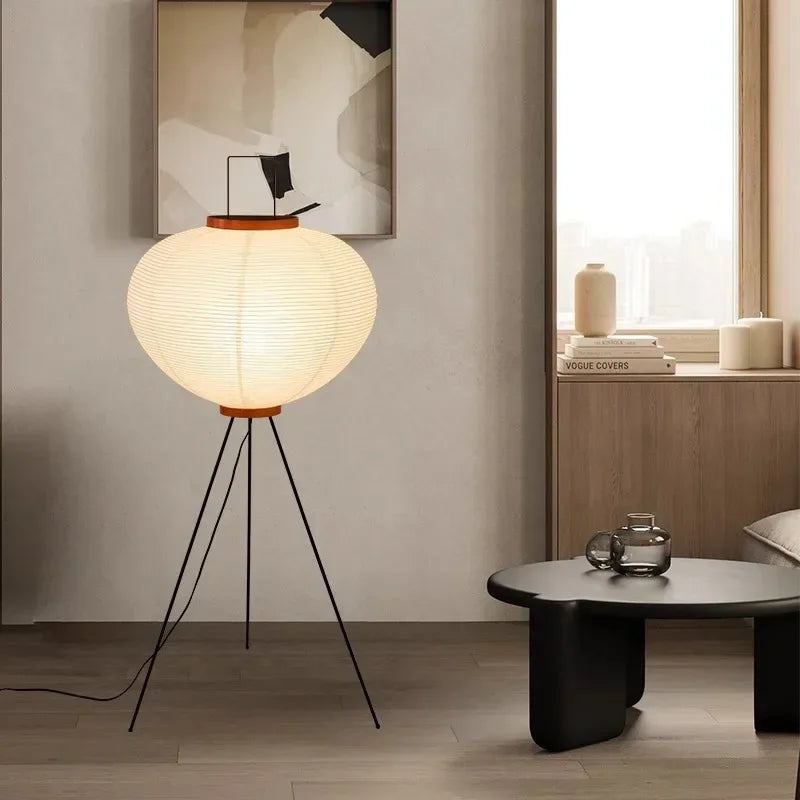 Noguchi Akari Floor Lamp Rice Paper | Japandi Standing Light