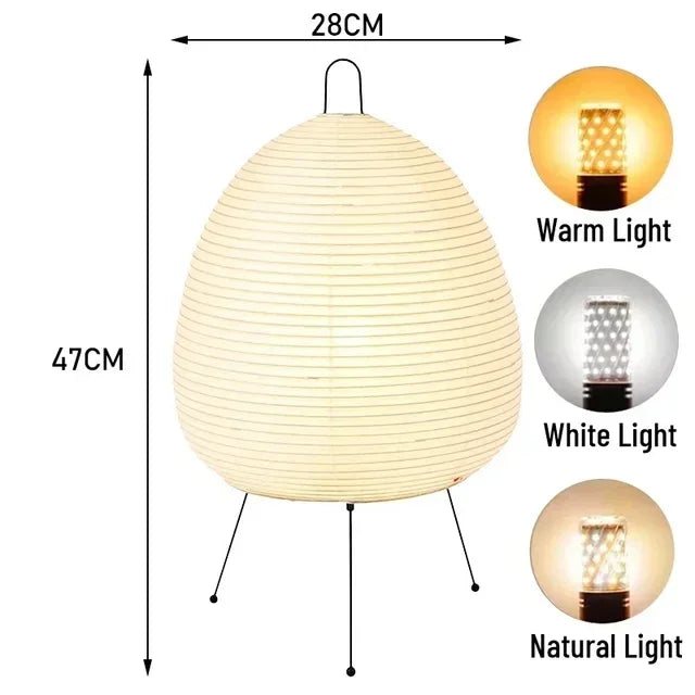 Noguchi Akari Floor Lamp Rice Paper | Japandi Standing Light