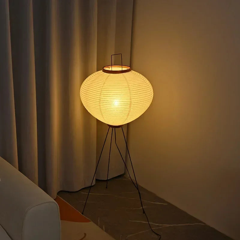Noguchi Akari Floor Lamp Rice Paper | Japandi Standing Light
