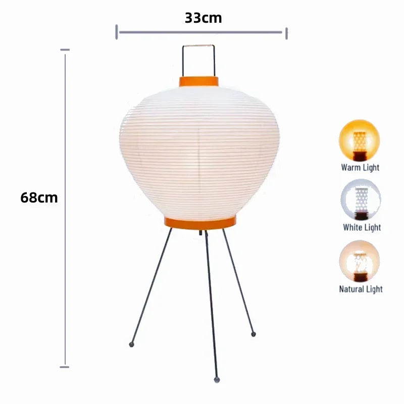 Noguchi Akari Floor Lamp Rice Paper | Japandi Standing Light