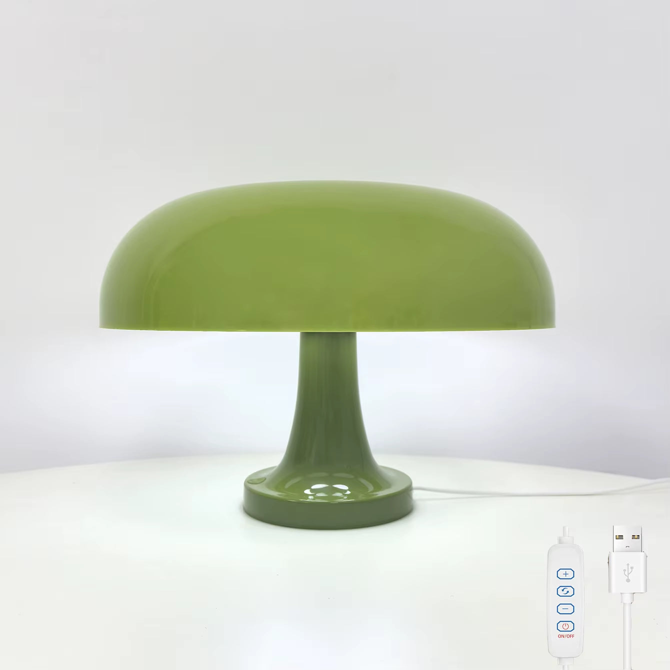 Japandi Mushroom Bedside Lamp | Modern Bauhaus Design