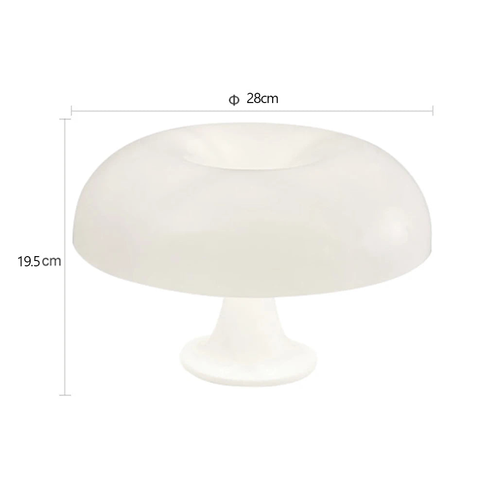 Japandi Mushroom Bedside Lamp | Modern Bauhaus Design
